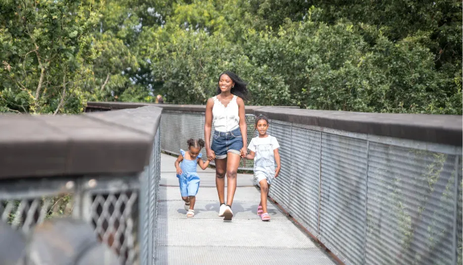 Family enjoy the Treetop Walkway3 Family enjoy the Treetop Walkway3