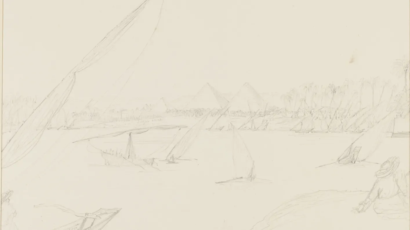 Joseph Hooker pyramids sketch