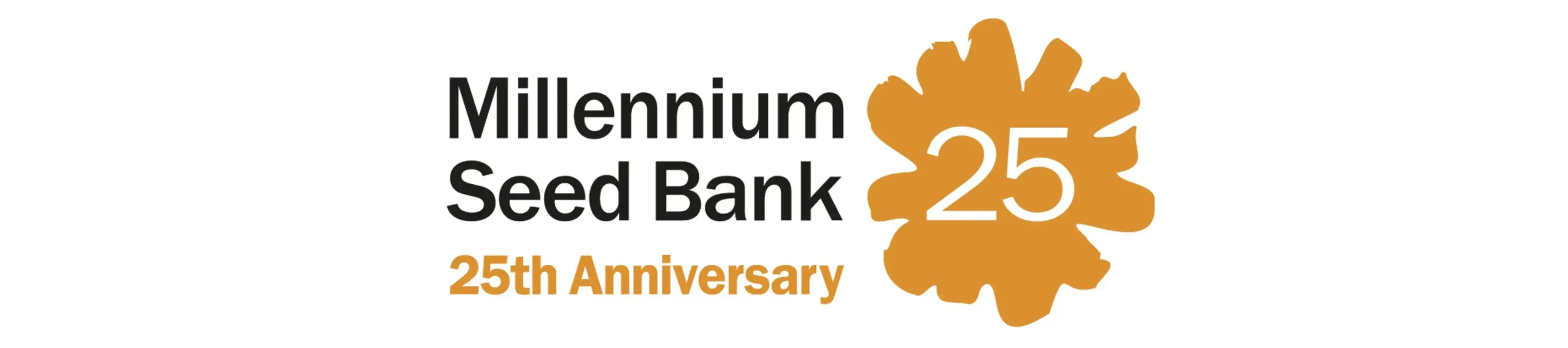 Millennium Seed Bank 25th Anniversary © RBG Kew A logo for the twenty-fifth anniversary of the Millennium Seed Bank at Wakehurst