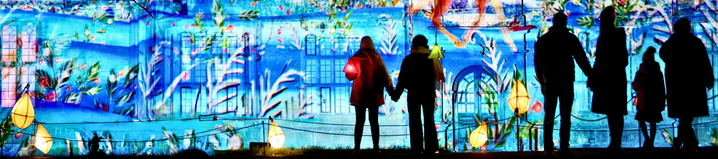 Glow Wild mansion projection 2025 Glow Wild mansion projection 2025
