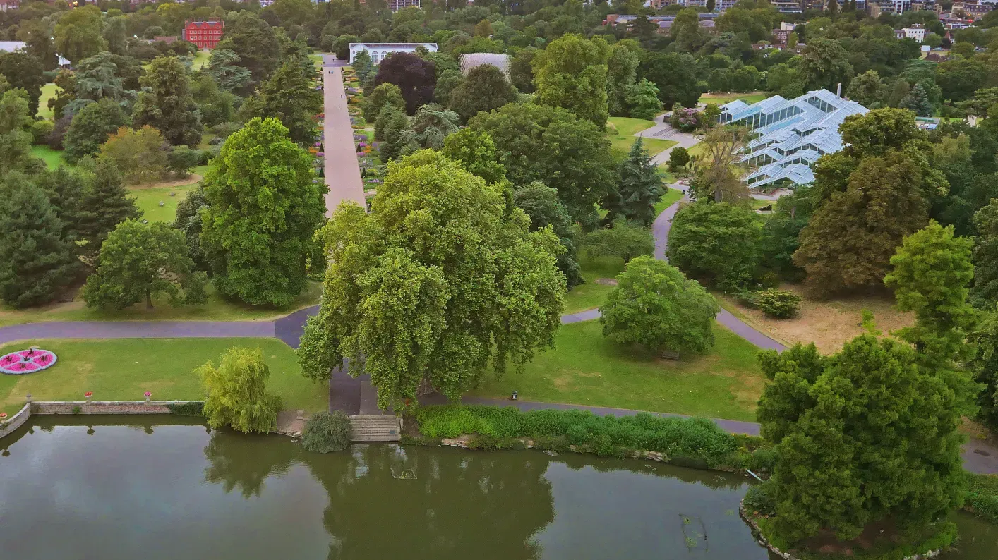 Aerial view of the Gardens © RBG Kew
